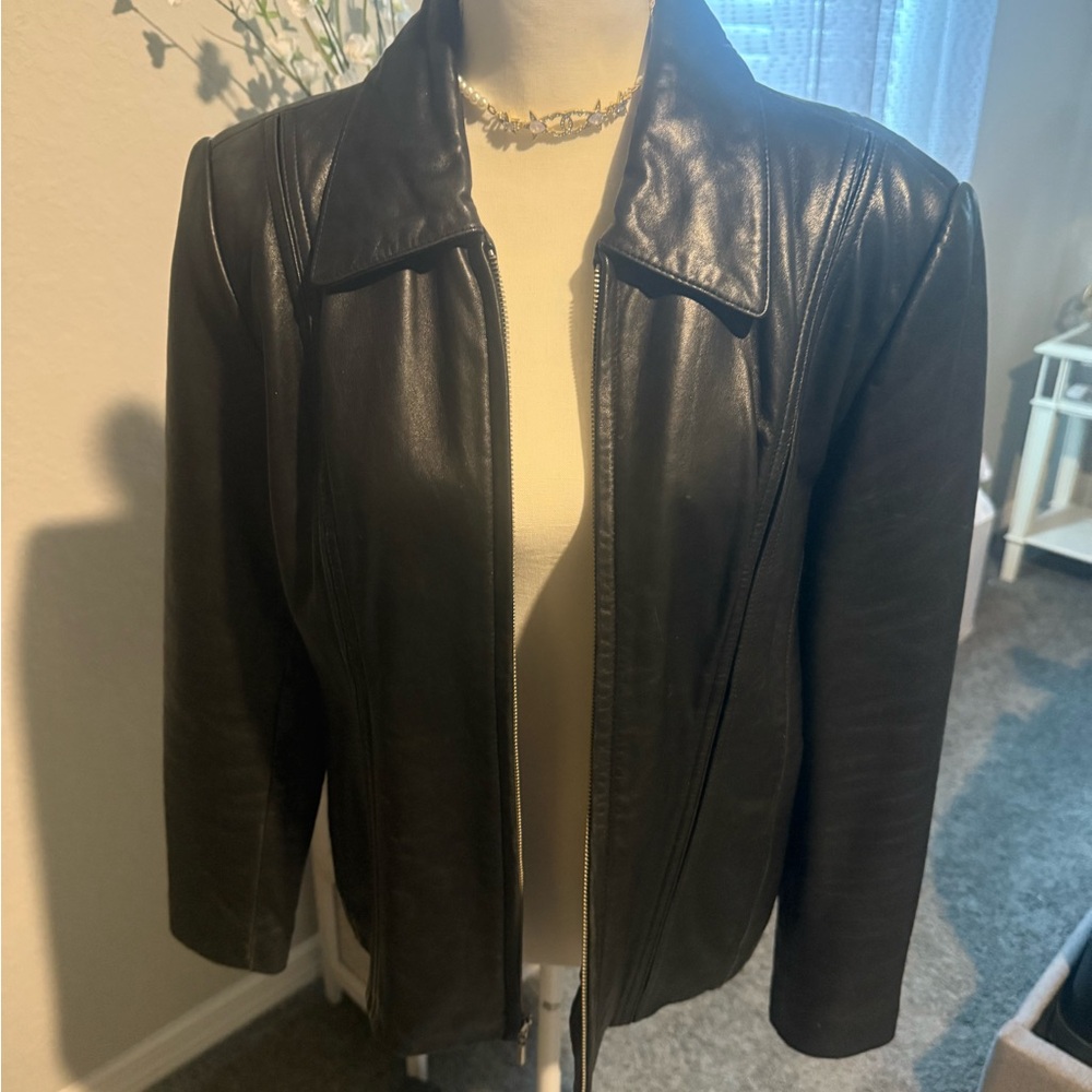 Jones NY Leather Jacket